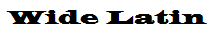 Wide Latin